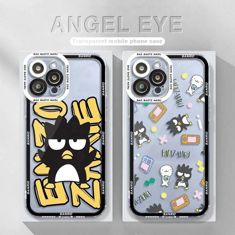 Bad Badtz Maru For iPhone 14 11 12 13 Pro Max XS XR X 7 8 6 6S Plus Silicone Clear Cover Print Frame Funda