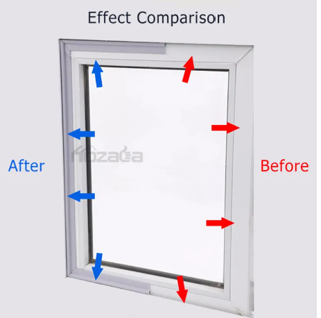 Window Seal Tape, Self-adhesive gap sealer, Windproof Foam Door Dust Stopper Rubber Strip for Sliding Windows 2Meter. 