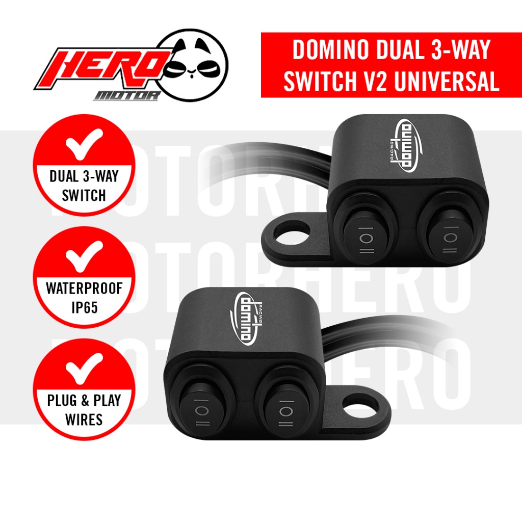 DOMINO DOUBLE ON-OFF-ON SWITCH