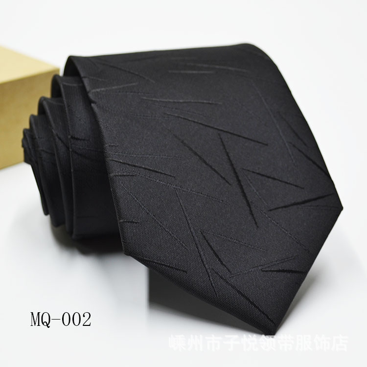 Loldeal Men's Business Tie Polyester Yarn-Dyed Jacquard Tie Formal Wear 8Cm Tie Custom Logo. 
