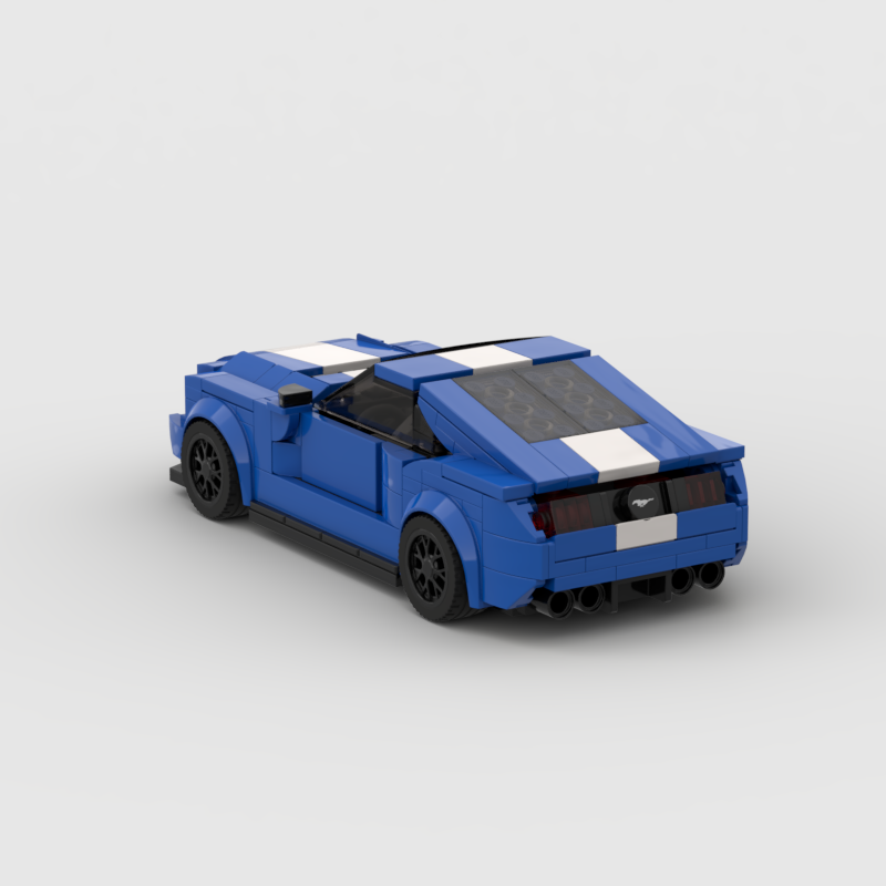 MOC Ford Mustang Hoonicorn Car Speed Champion Racer FIT Brick Racing Super Building Block Bricks Toys Kids Gifts KankongAgu. 