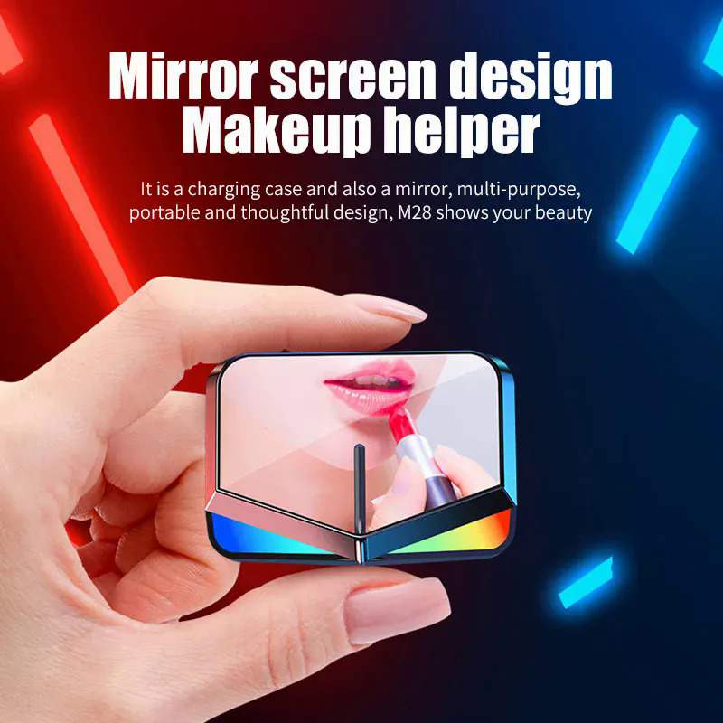 Original M28 PRO 5.1 earphones Bluetooth wireless earbuds low latency headphones HD call noise reduction gaming headset with mic. 
