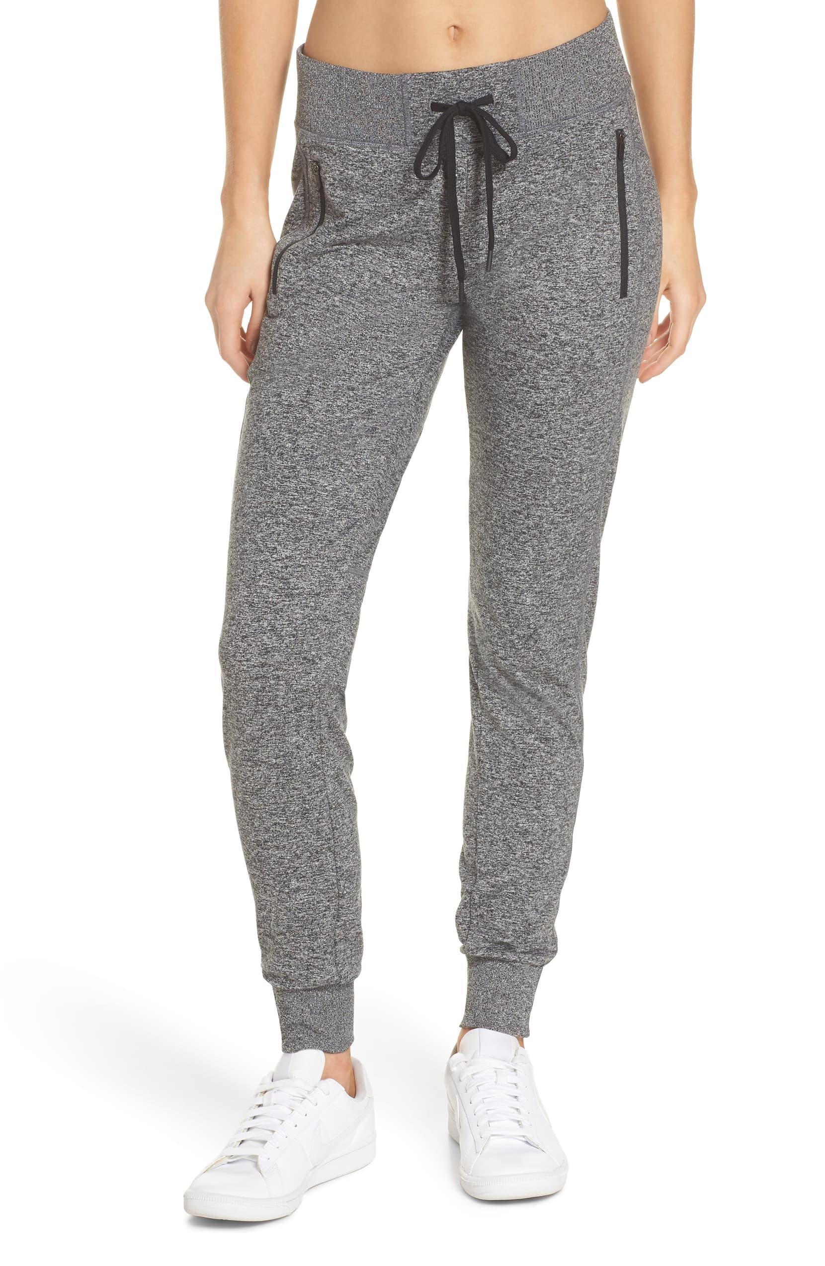 womens grey slim fit joggers