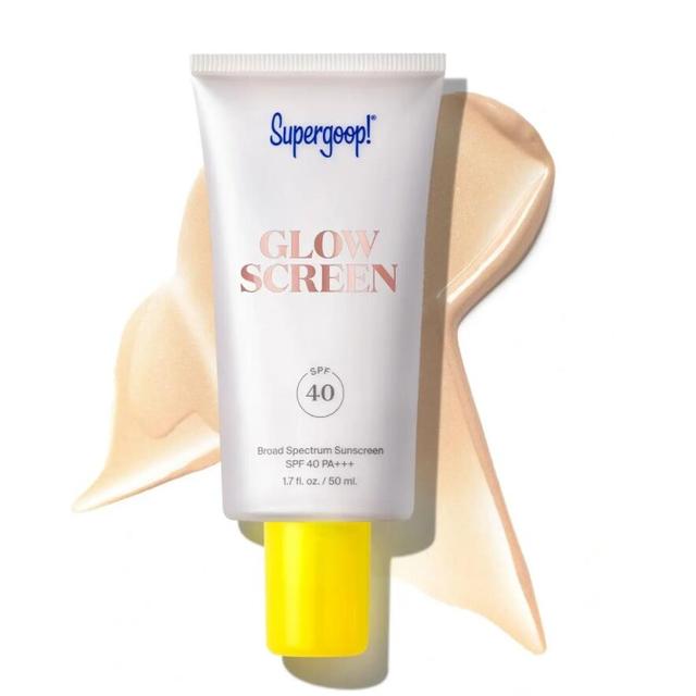 Supergoop Unseen Sunscreen SPF40 Invisible Cream Primer Glowscreen Makeup Base Broad Spectrum Face Sunscreen For All Skin Types. 