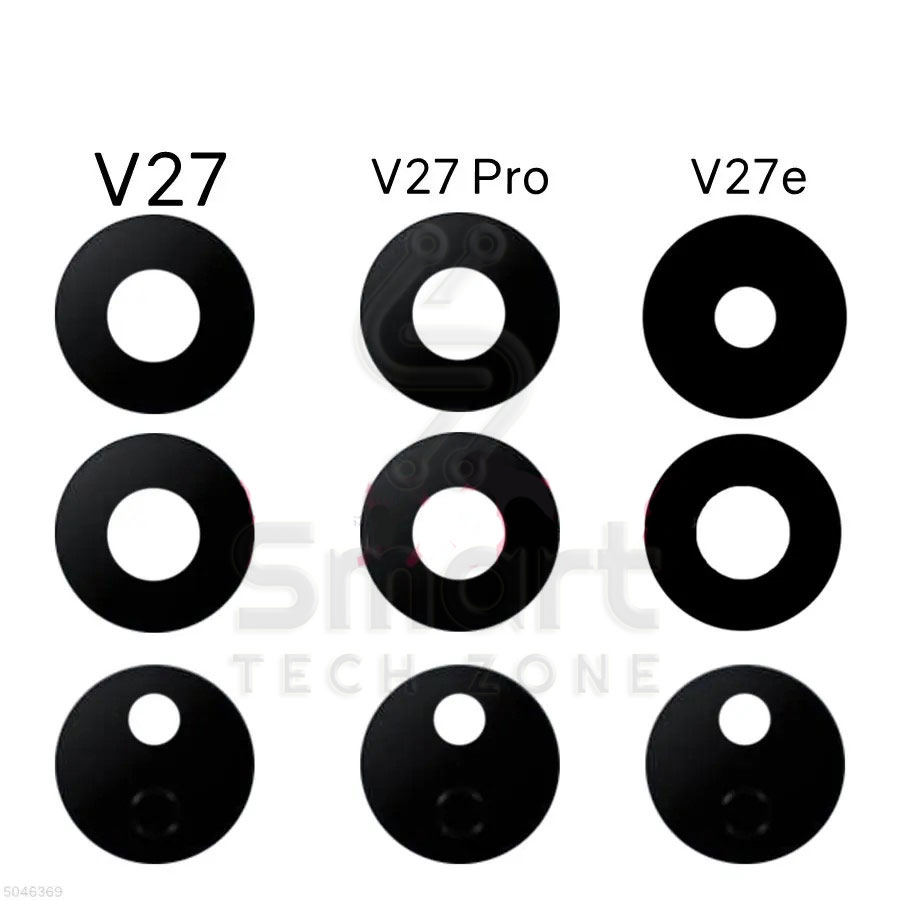 Back Rear Camera Lens Glass Compatible with Vivo V27 V27e V27 Pro Camera Lens Glass Without Frame