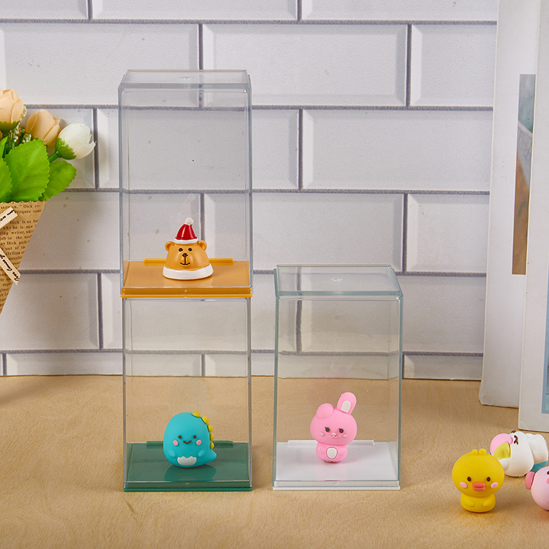 Action Figure Storage Box Cartoon Doll Blind Box Display Case Dust Display Box
