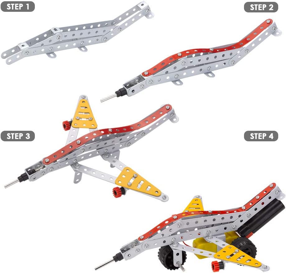 mechanix robotix - 3 can make working model from it for 8 years above of kids -made in india- Multi color 101007. 