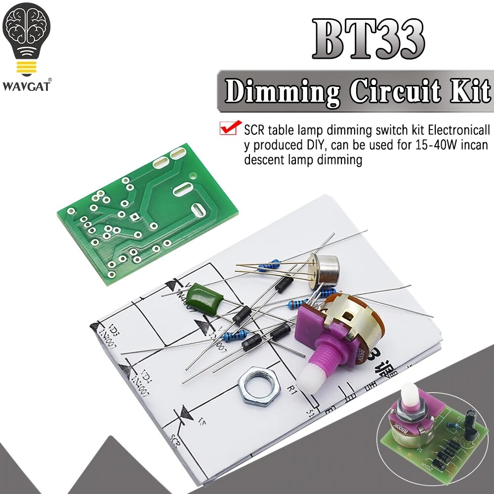Transistor BT33 Desk Lamp Dimmable Circuit Kit Electronic Production DIY Kit Circuit Board Manual Training