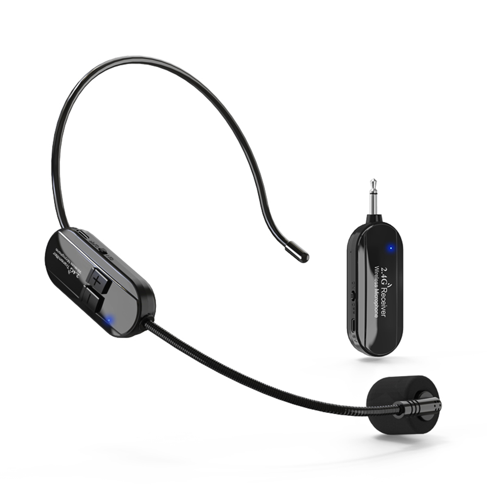 2.4G Wireless Microphone Headset Mic For Voice Amplifier Speaker Karaoke Computer Teaching Meeting Yoga Singing.