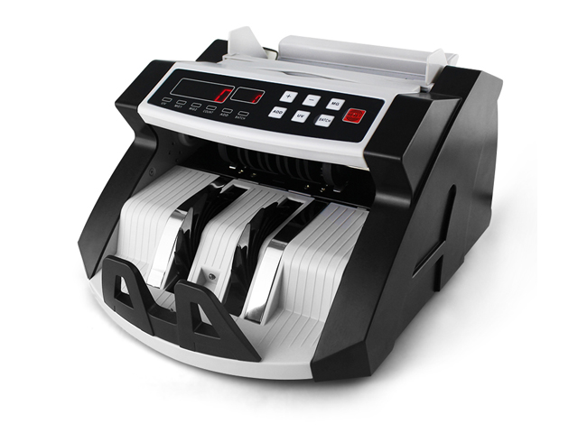 Money counting machine. 
