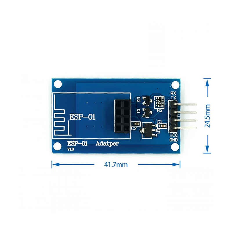 ESP8266 ESP-01 ESP01 Serial Wireless WIFI Module For Arduino Transceiver Receiver Adapter Board Raspberry Pi UNO R3 One 3.3V 5V. 