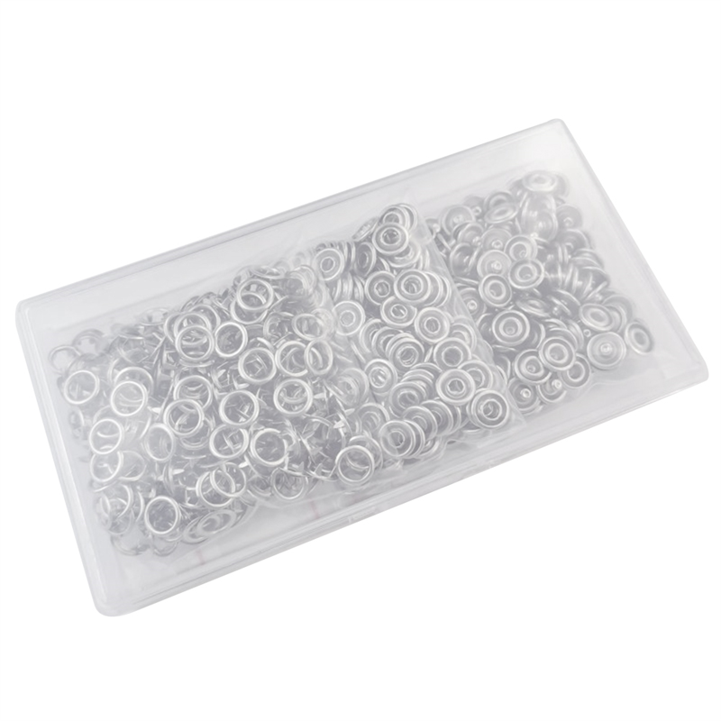 150 Sets Snap Button 9.5Mm Open Snap Button Snap Fasteners Kit Snaps Buttons Silver for Sewing and Crafting,. 