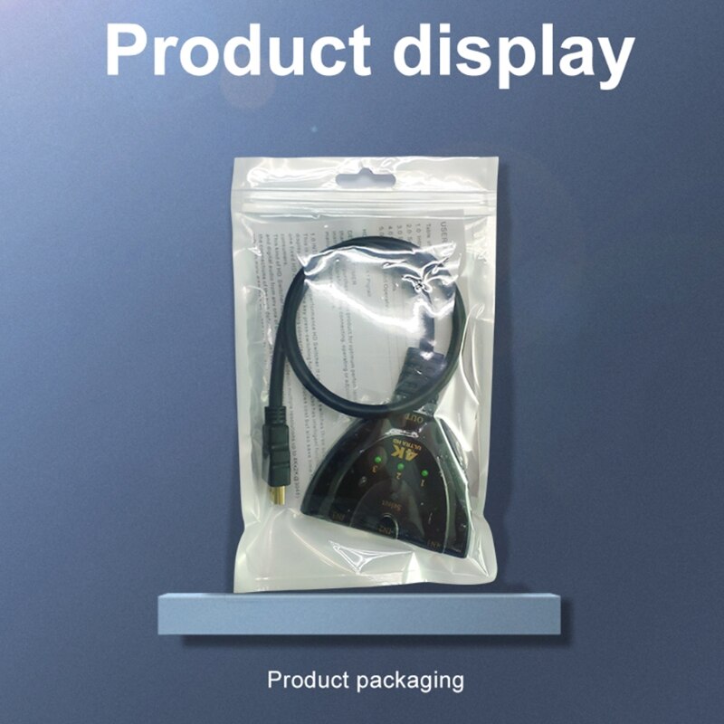 【VisioN Shop】H-DMI Switch 3 In 1 3-Port Switcher Selector Supports 4K 3D for Laptop Box PS3 PS4 DVD. 