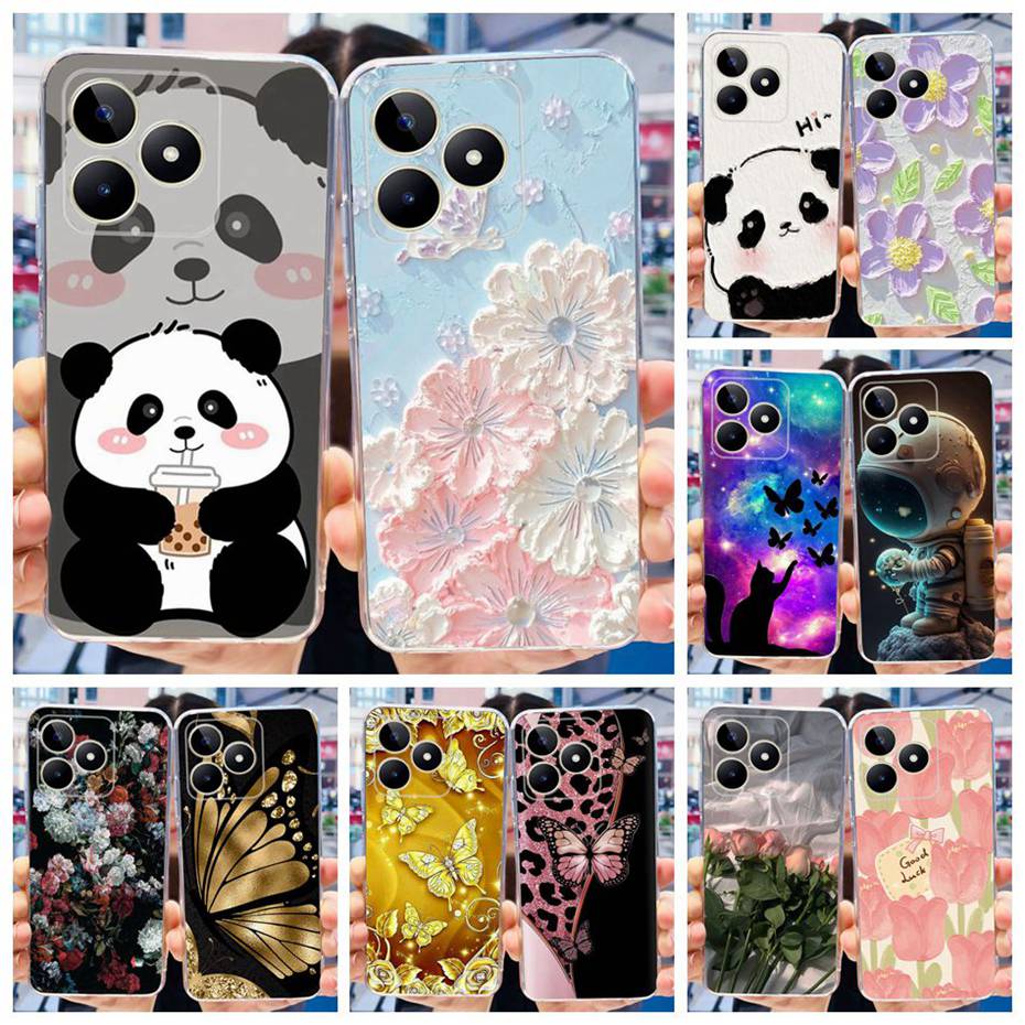 Lovely Printing Case For Realme Note 50 RMX3834 Soft Silicone TPU Back Cover For Realme Note50 Phone Cases