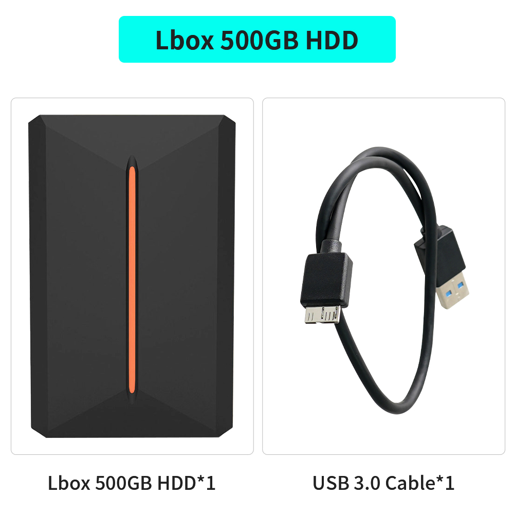 Launchbox Gaming Consoles 500G Gaming HDD For PS4/PS3/PS2/PS1/Wii/Wiiu/Gamecube/N64 With 3700+ 3D/Retro Games For WIN PC/Laptop. 