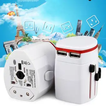 Au/Uk/Us/Eu Universal International/World/Travel Adapter/Converter Plug Power Multifunction Durable White