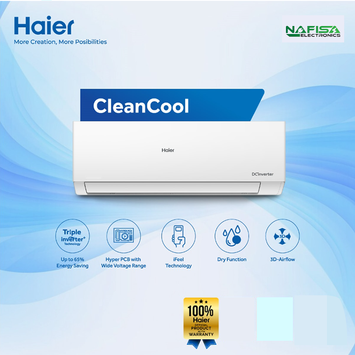 Haier 1.5 Ton CleanCool Inverter AC [HSU-18CleanCool(INV)]. 