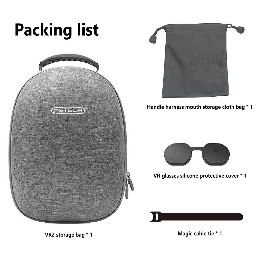 Carrying Case Compatible For Ps Vr2 Vr Glasses Handle Portable Zipper Handbag Storage Bag With Lens Cover. 
