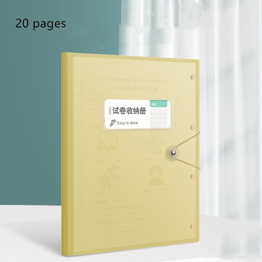 （New）60 Page Data Book Information Booklet tationery Large Capacity File Folder A3 File Bag Large Folder Data Book. 