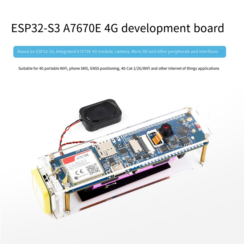 ESP32-S3 A7670E 4G Development Board Blue Board Computer Accessories Supports 4G LTE Cat-1/2G Bluetooth5 GNSS Positioning WiFi Development Board. 