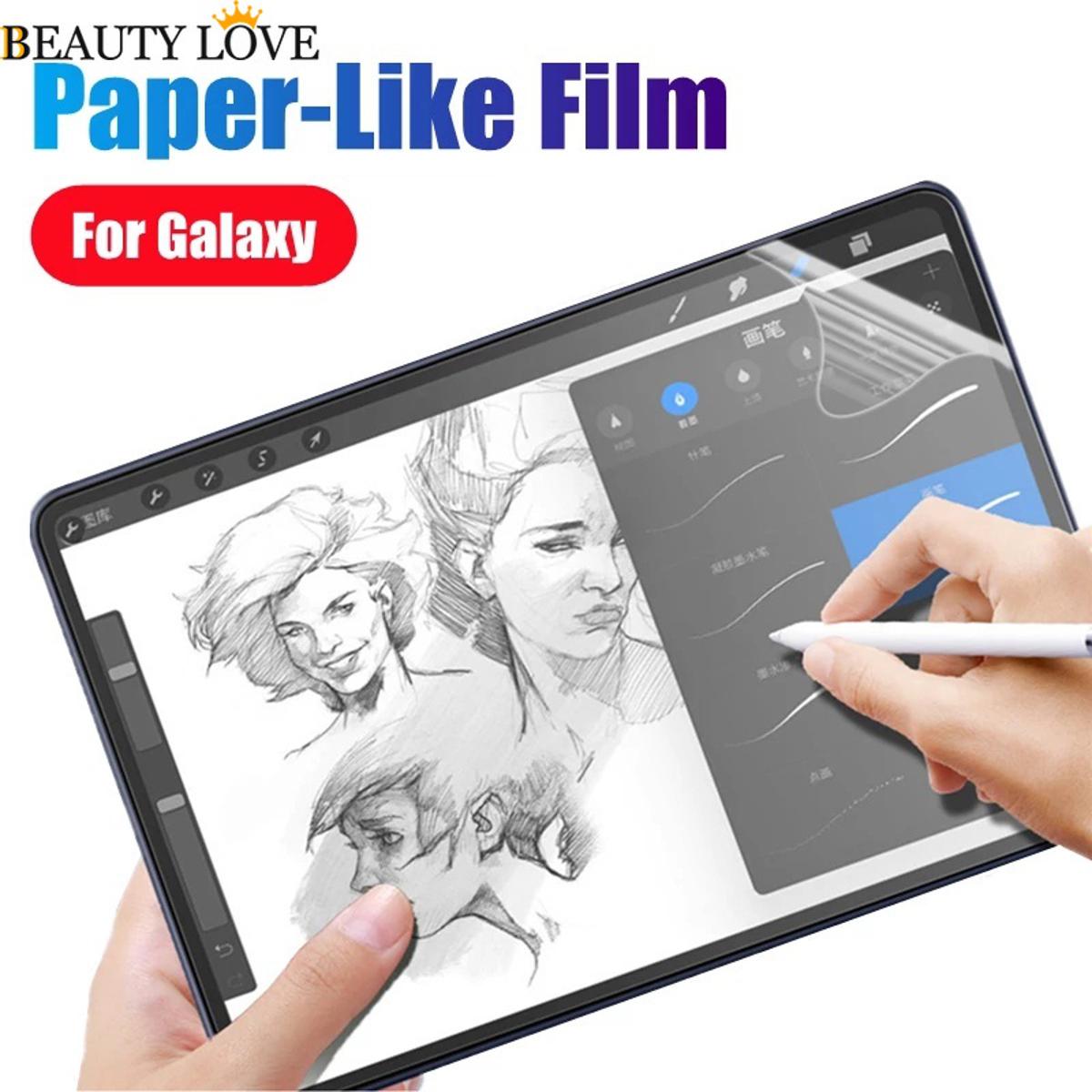 1 Pc Paper Feel Film for Samsung Galaxy Tab S4 S6 S7 A A7 A8 / Drawing Anti-Glare Anti-scratch Frosted Soft Screen Protector Not Glass