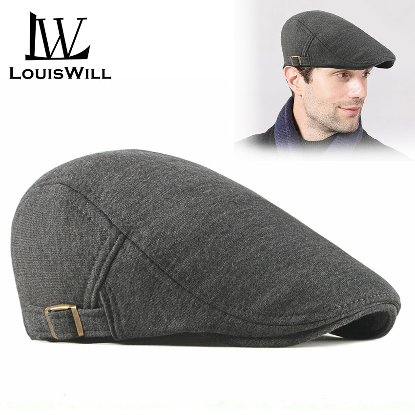 LouisWill Men Berets Hats Cotton 