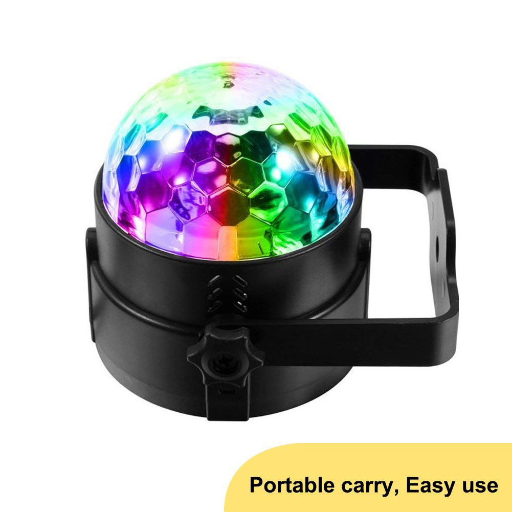 Durable Sound Activated Party Lights with Remote Control Dj Lighting, RBG Disco Ball, Strobe Lamp 7 Modes Stage Par Light for Home Room Dance Parties Birthday DJ Bar (US Plug). 