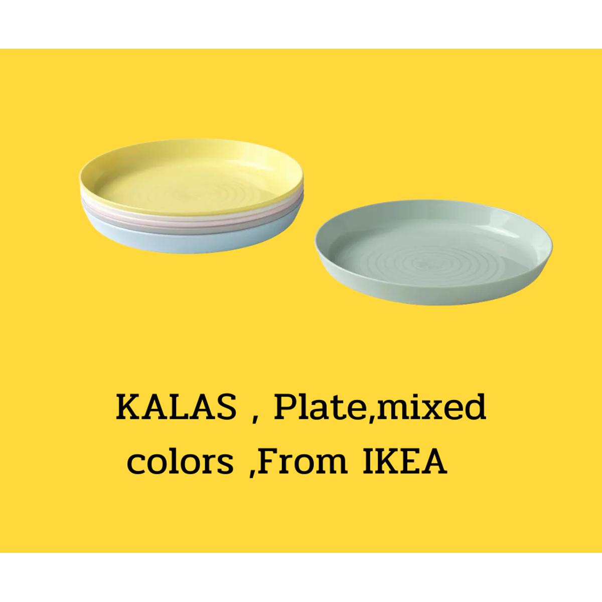 KALAS Plate, mixed colors - IKEA
