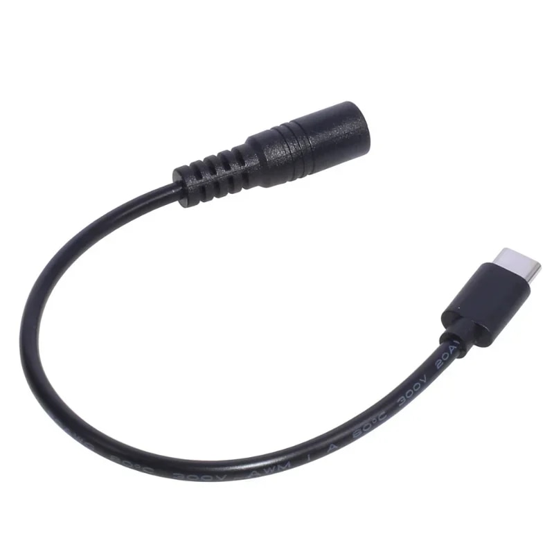 DC Type-c Female To 5.5*2.1 Female Cables 5521 Power Jack DC Power Conector 5.5x2.1 Adapter USB Type C Converter. 