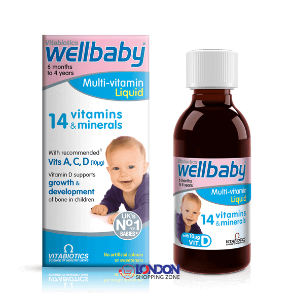 Vitabiotics Wellbaby Multivitamin Liquid 150ml UK