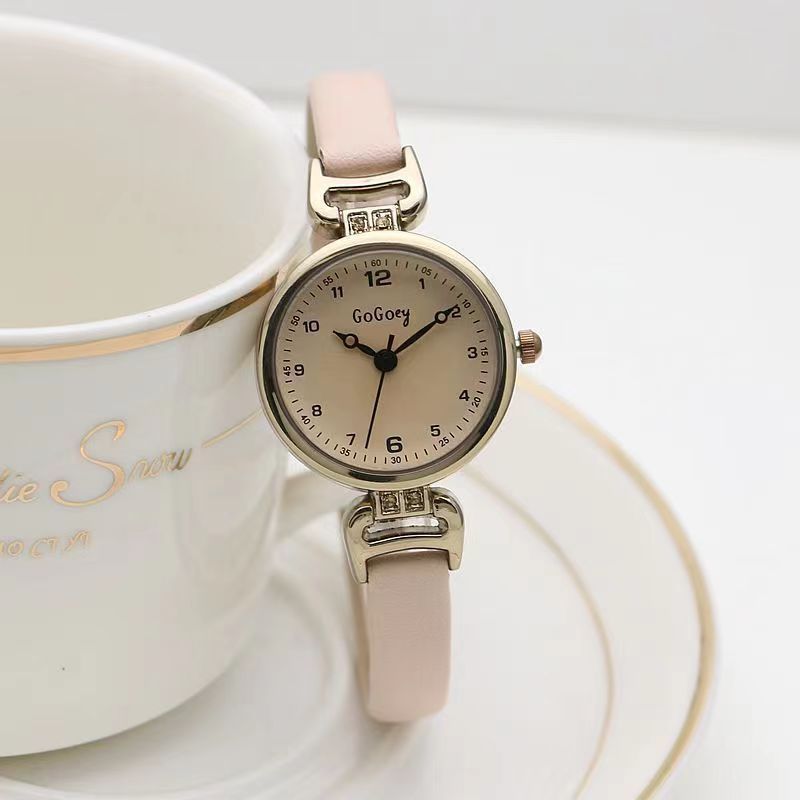 Retro exam watch women's student ins high value light luxury british small fragrance small dial ladies quartz watch