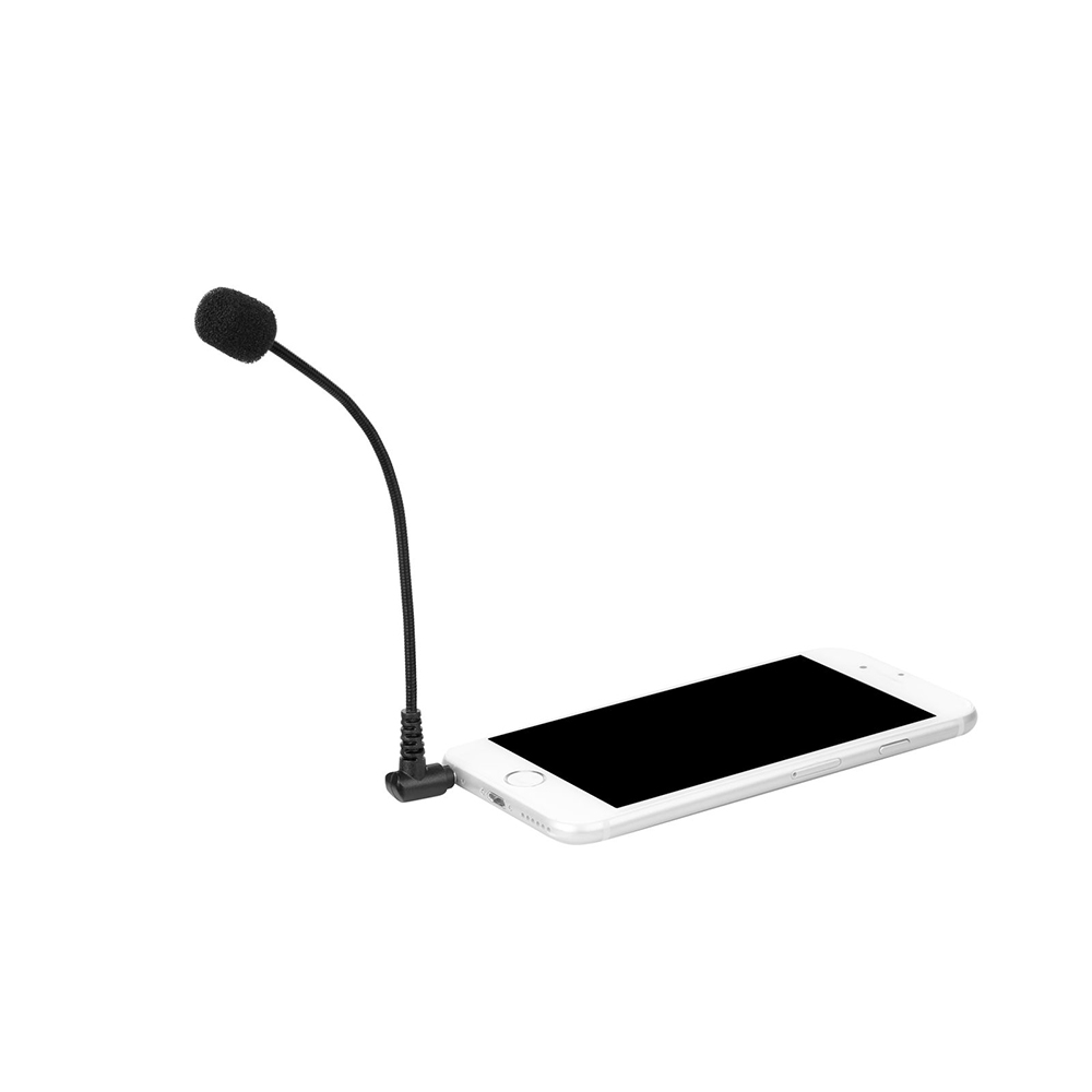 BOYA BY-UM4 3.5mm TRRS Omnidirectional Gooseneck Microphone for iOS Android Smartphone PC with Combo Headphone Mic Jack. 
