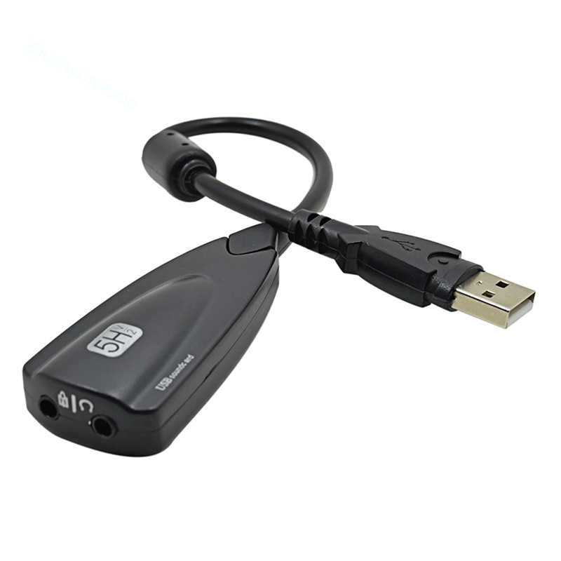 High Quality 5HV2 USB 2.0 Virtual 7.1 Channel Audio External Sound Card. 