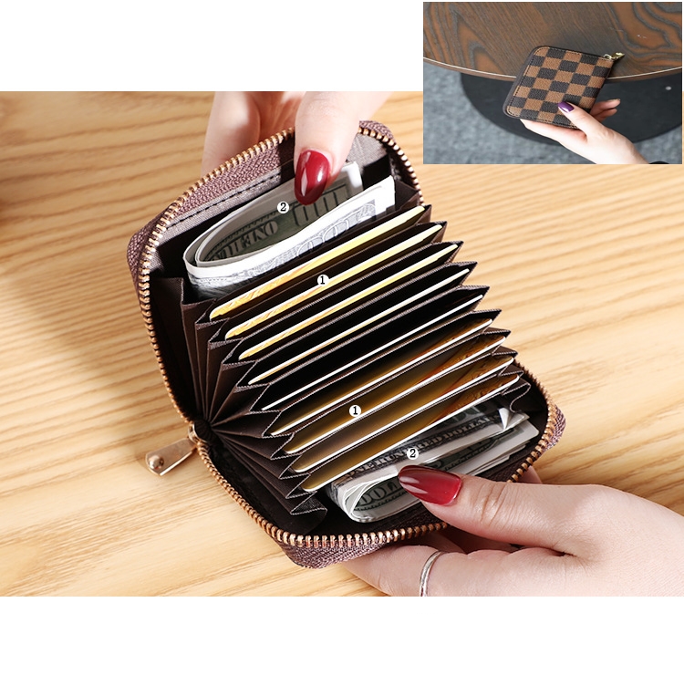 Multi-Card Mini Pu Leather Wallet/Card Holder - card holder. 