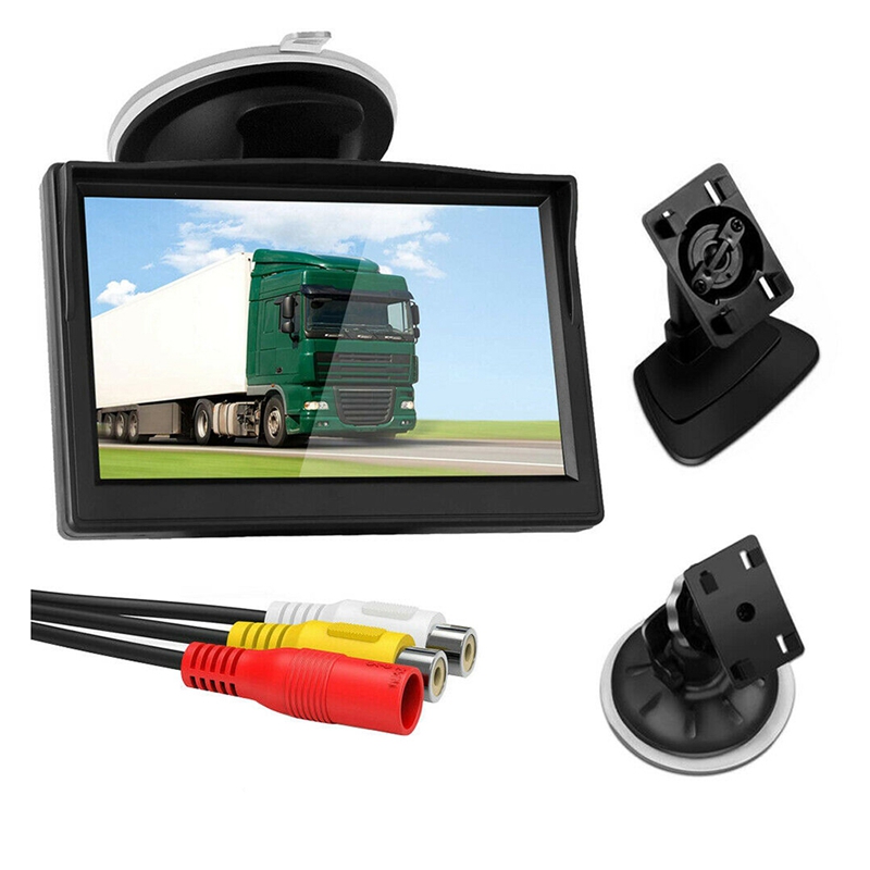 5 Inch 800X480 TFT LCD HD Screen Monitor with Dual Mounting for Car Backup Camera/Rear View/DVD/Media Player. 