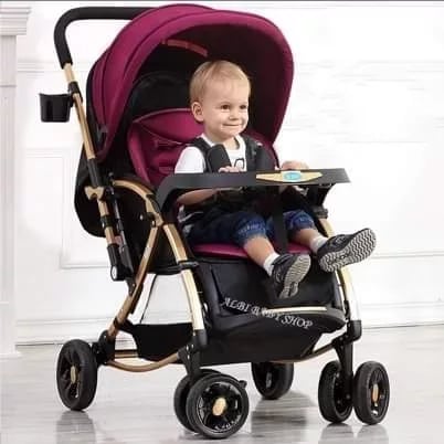 stroller with extended canopy