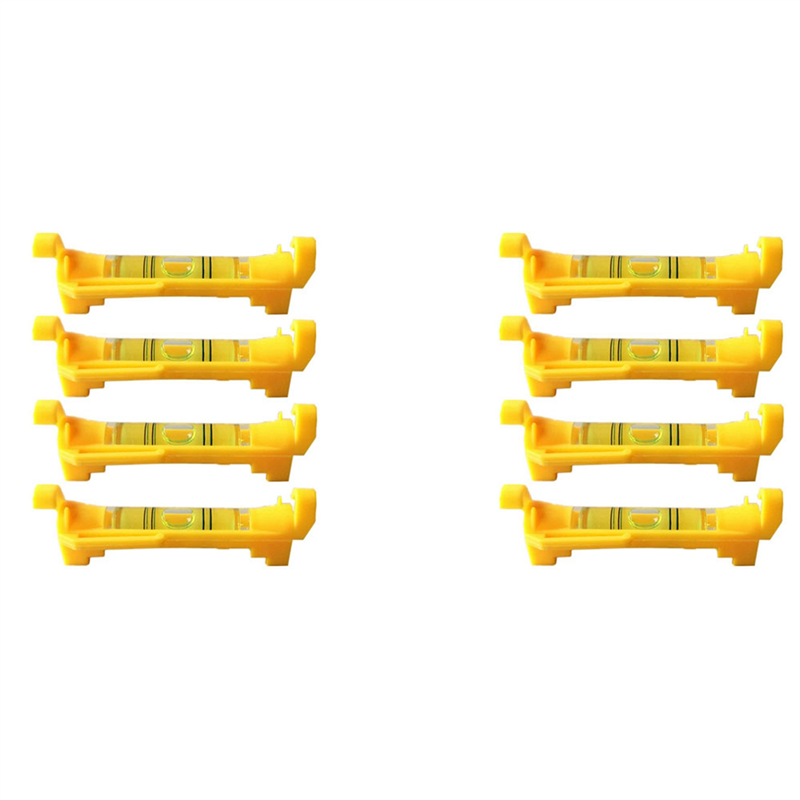 8Pcs String Level Hanging Line for Leveling Surveying, Building Trades, Bricklaying, Etc. (Yellow)
