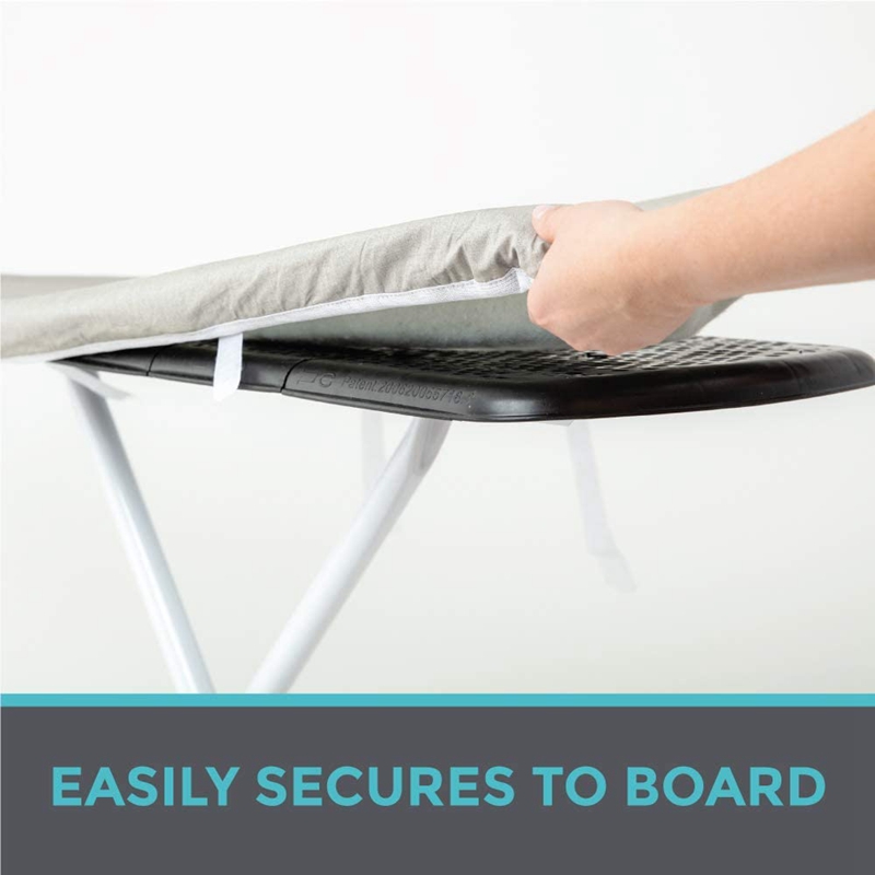 Reflective Silicone Ironing Board Cover with Two Nylon Sticker Straps Boards Scorching and Staining Elastic Edge Covers. 