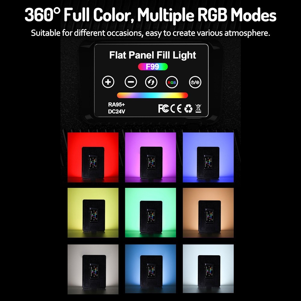 40W RGB LED dual color temperature adjustable RA95+ - eu plug. 