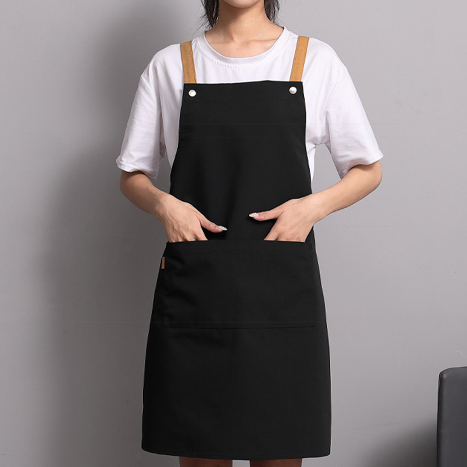 Unisex Apron Multi-purpose Oil-proof Thickened Pocket Style Baking Pinafore. 