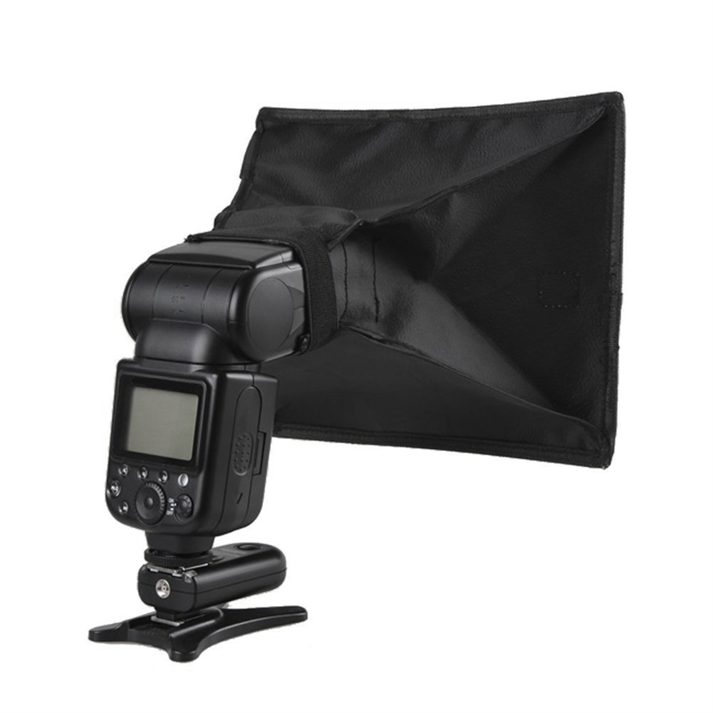 For DSLR Camera Universal External Flash Cover Fill Light Portable Mini Softbox Roof Flash 20X30cm Soft Cover Easy Install Easy to Use. 