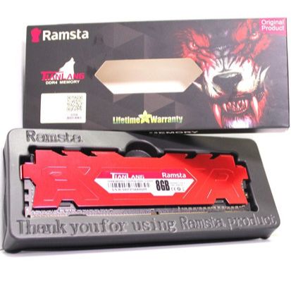 Ramsta DDR4 8GB 2666MHz Desktop  Ram with  Heatsink   life time  Year Warranty