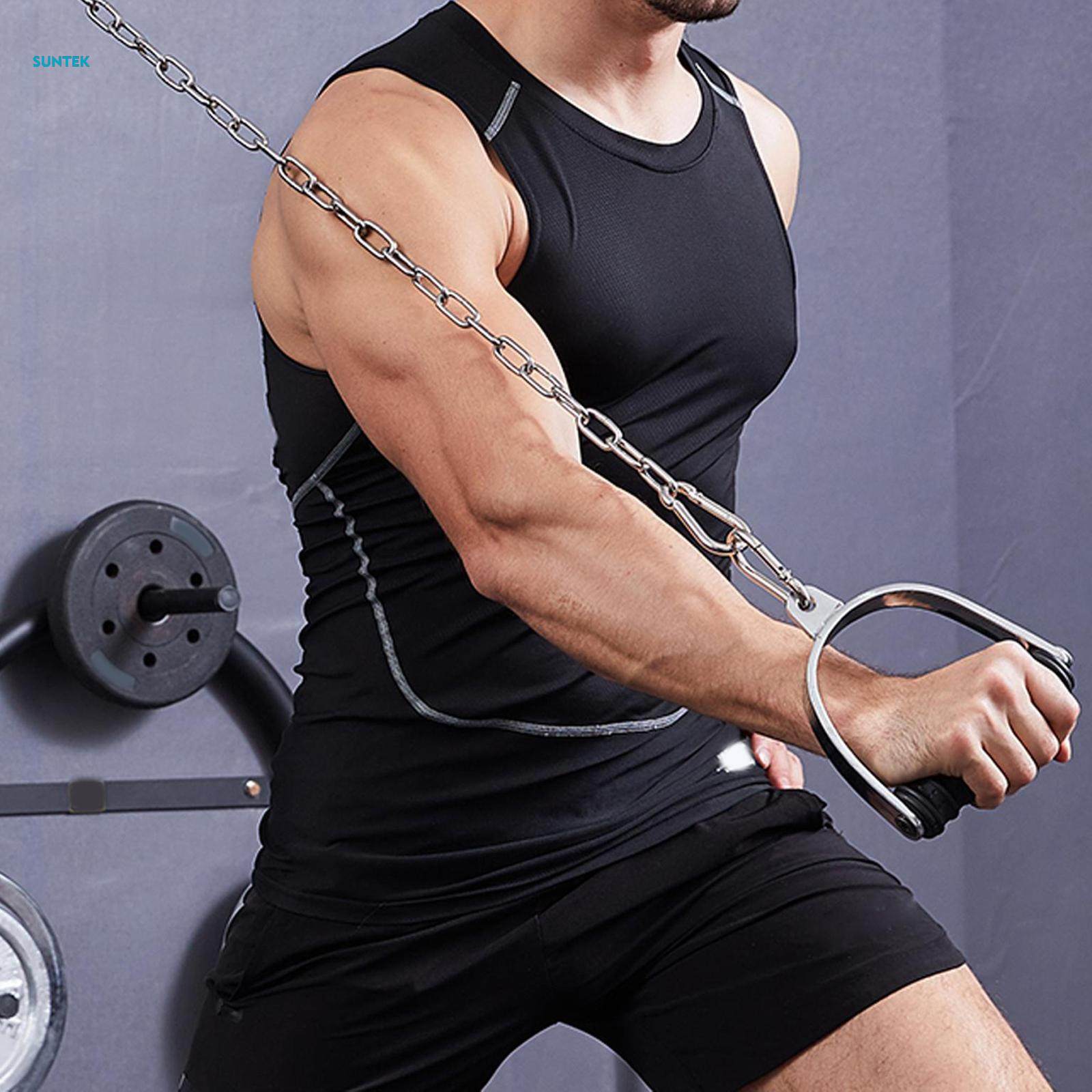 2 Pieces Exercise Handles Resistance Band Handle Only for Cable Machine. 