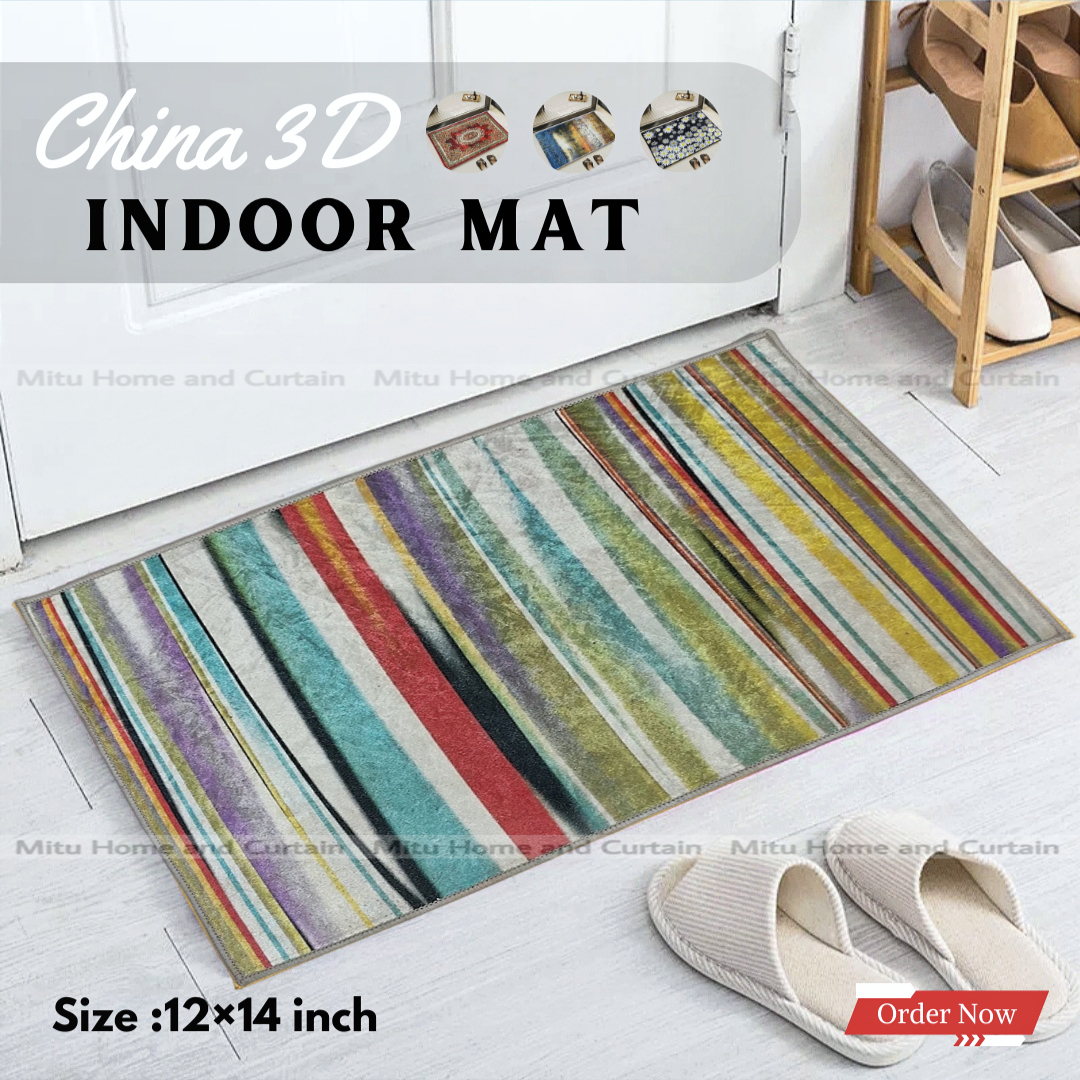 China 3D Door Mat Paposh Doormat Water Absorbent Floor mat 16 * 24 inch anti slip mat Red , Blue , Black , White Indoor mat Room mat Rugs carpet. 