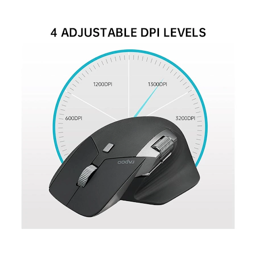 Rapoo MT760L Bluetooth (Dual Mode) Light Black Mouse. 