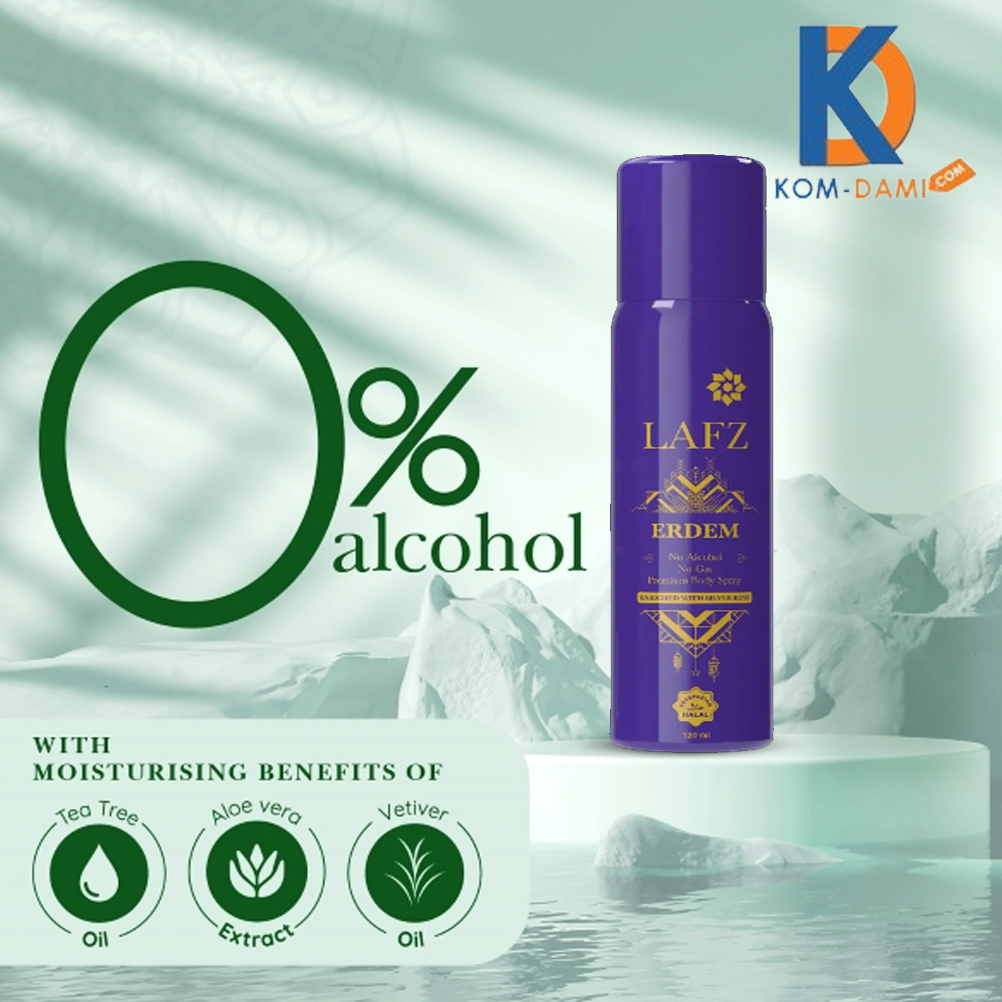 LAFZ Premium Body Spray Erdem 120ml - Kom-Dami.Com