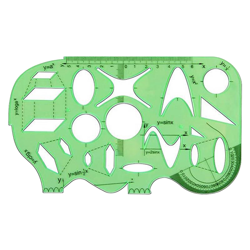 6 Pcs Drawing Roller Measuring Roller School Practical Measuring Multifunction Math Stencils Set. 