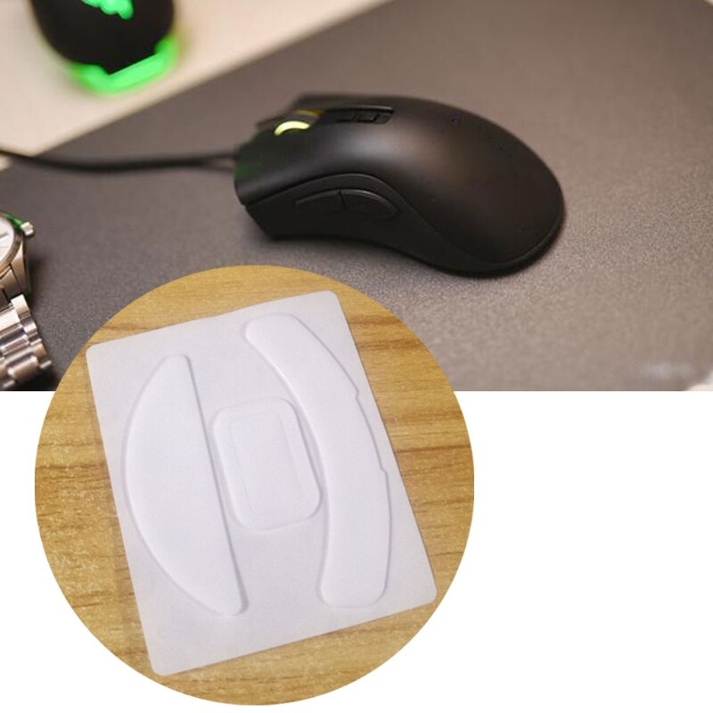 【happy one】1 Pack Esports Tiger Gaming ICE Version Mouse Skates Mouse Feet for Razer DeathAdder V2 Mouse White Glides Curve Edge HX6A. 