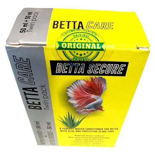 Betta Fish Cure Twin Pack (Betta Perfect 50 ml + Betta Secure 50 ml). 