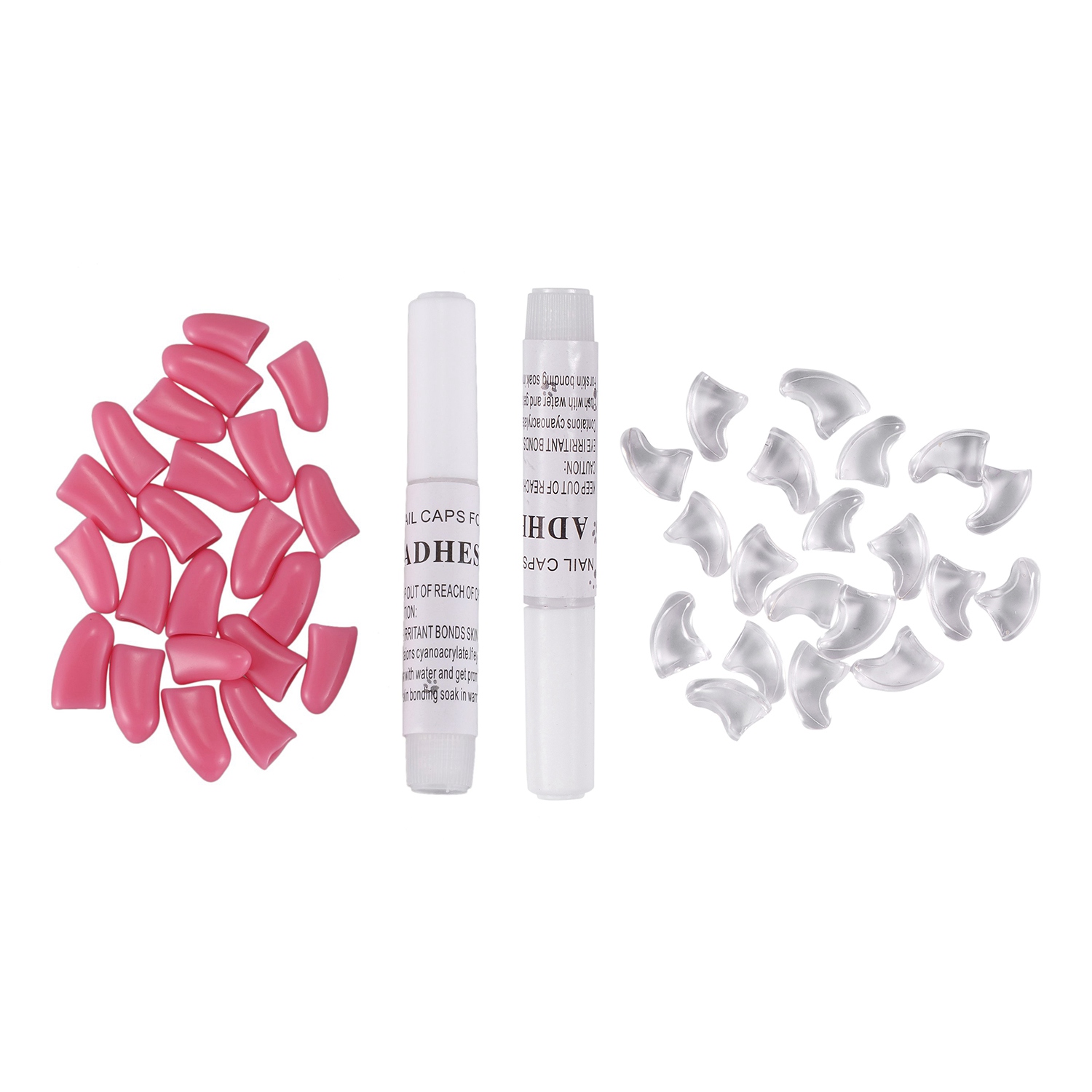 40 Pcs Soft Nail Caps for Cat Pet Claw Control Paws Off + Adhesive Glue - 20 Pcs M & 20 Pcs S. 